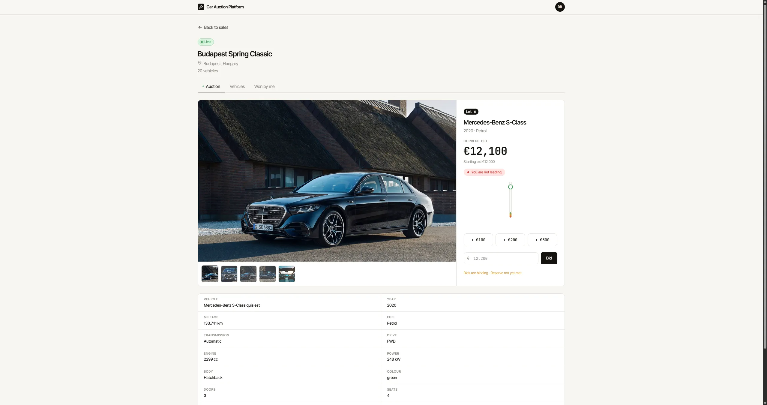 Car Auction Platform screenshot 16