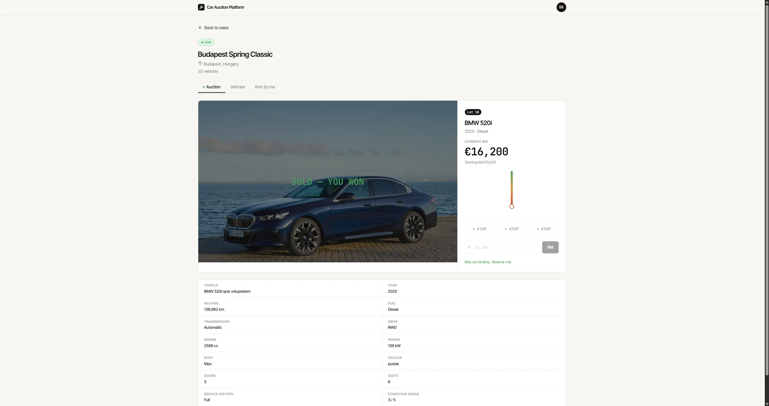 Car Auction Platform screenshot 19