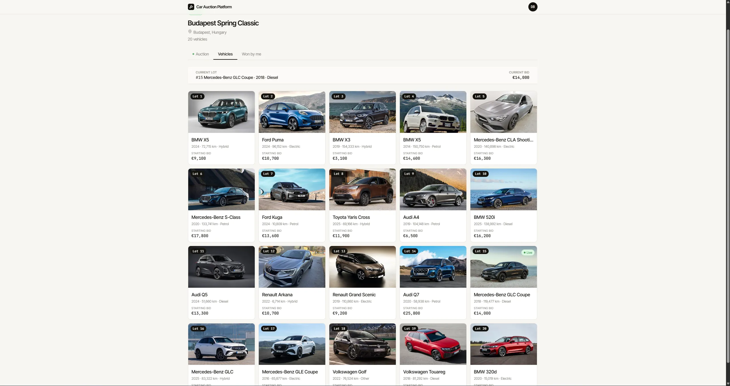 Car Auction Platform screenshot 20