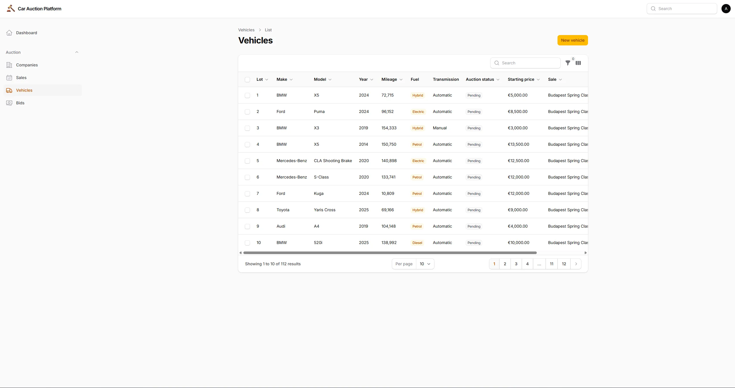 Car Auction Platform screenshot 38